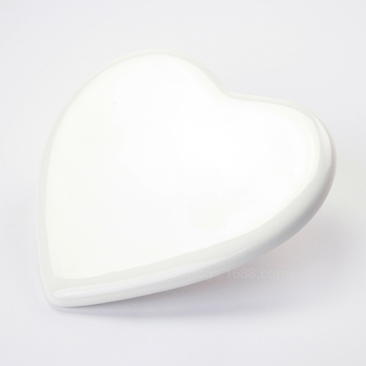 3-Inch 4-Inch 5-Inch Oval Porcelain-Inch 5-Inch Heart-Shaped Porcelain Thermal Transfer Printing Porcelain Can Print Patterns Factory Direct Sales