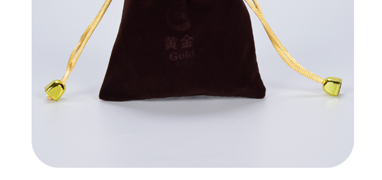 金边开口绒布袋收纳首饰珠宝玉器包装布袋礼品袋子 定制印logo