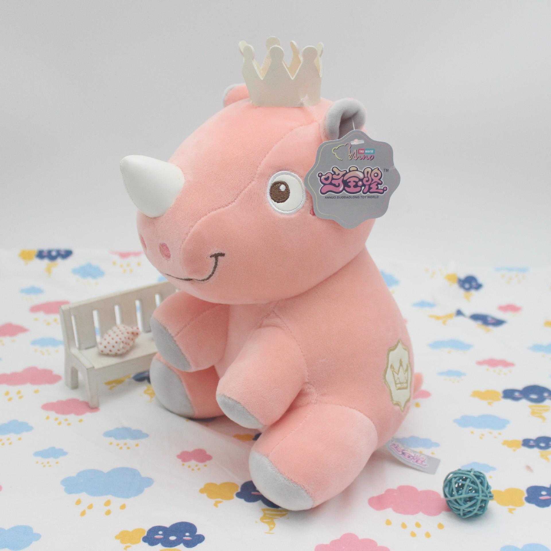 厂家定制批发犀牛毛绒玩具公仔玩偶犀牛玩具抓机娃娃儿童生日礼物