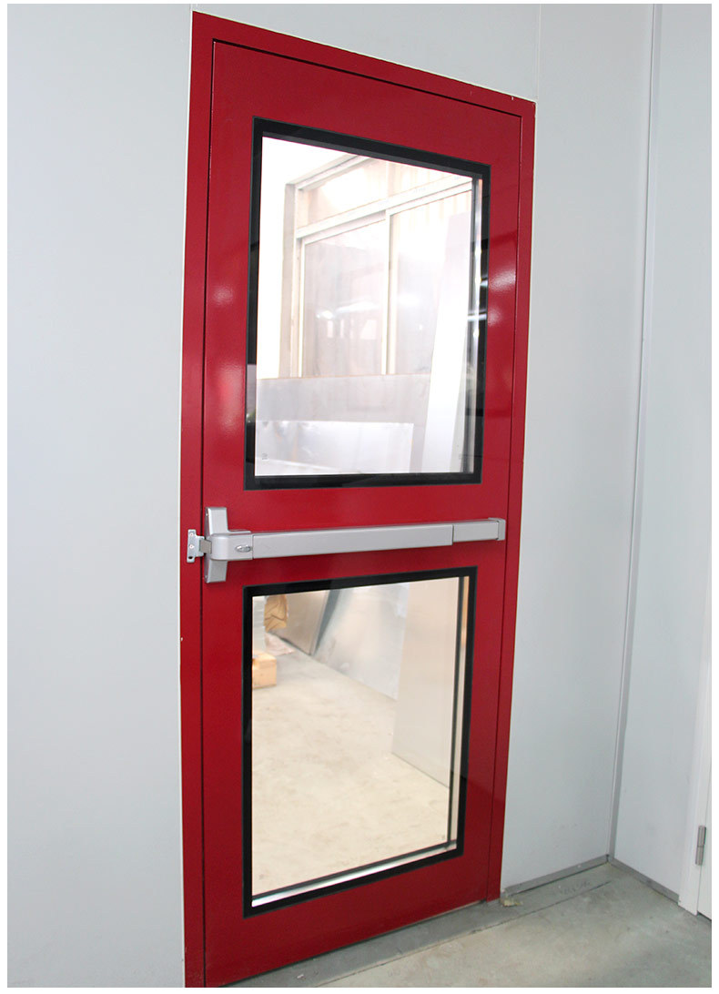 消防钢质逃生门厂家 无尘洁净车间钢化玻璃逃生门定制