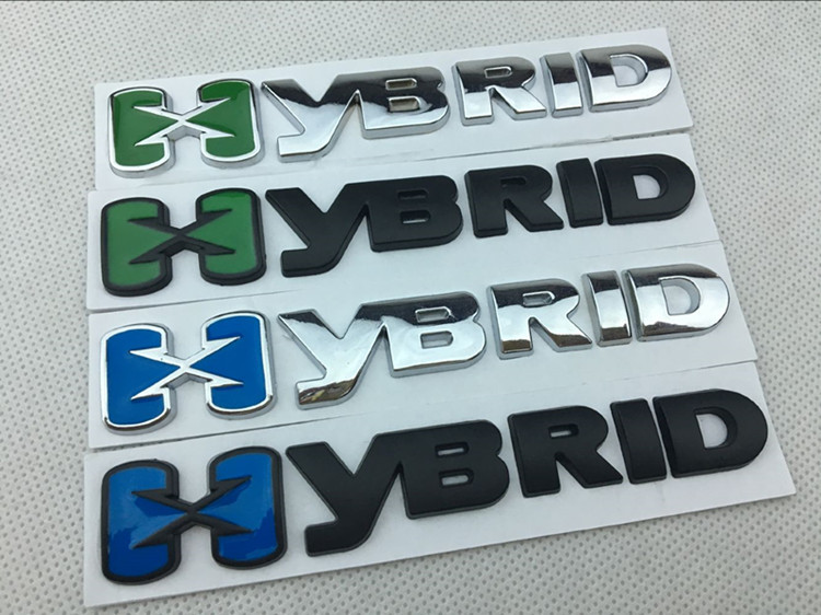 hybrid环保混合动力车标 适用于丰田rav4锐志 车身贴 车尾标贴