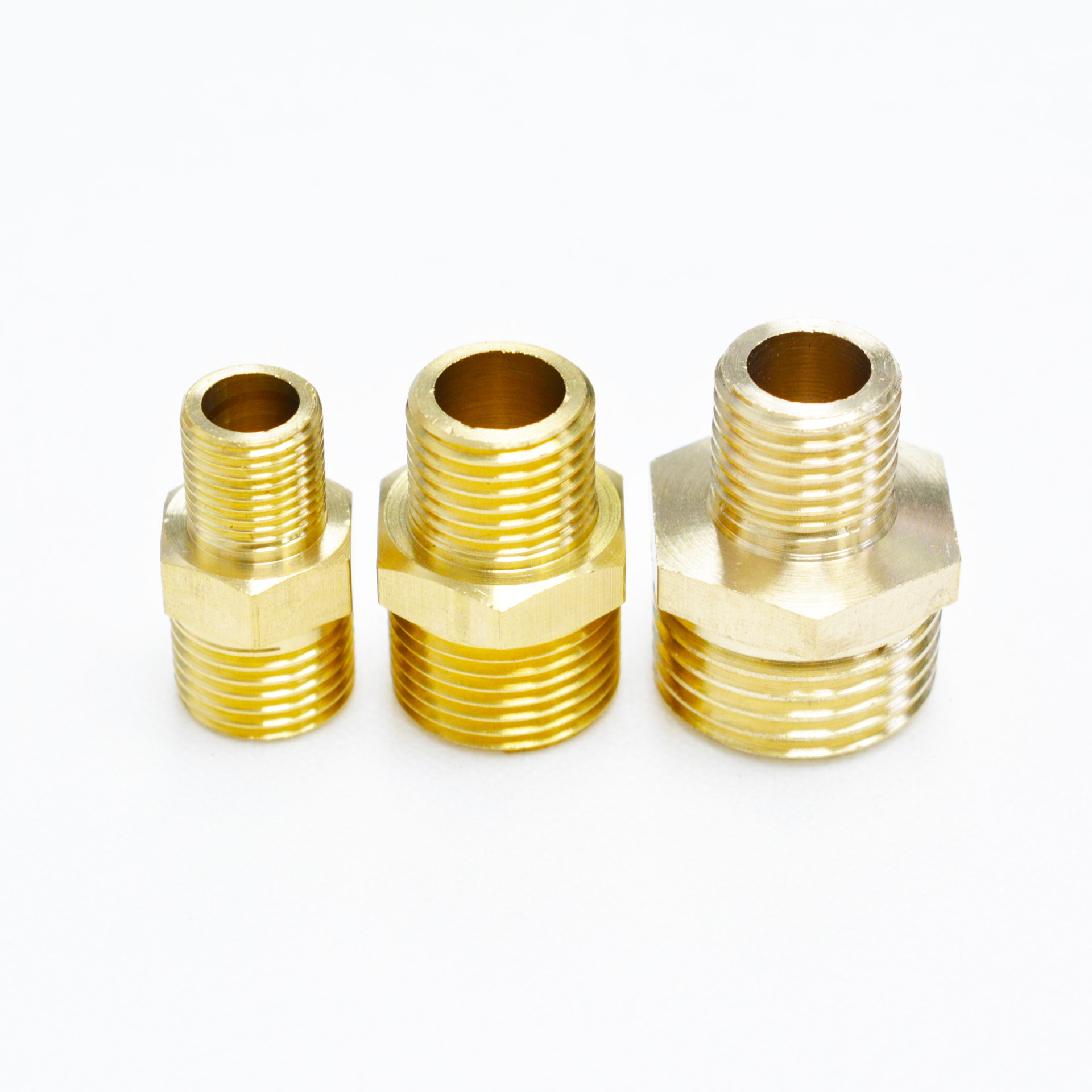 自产自销对丝接头变径双外丝内接加厚水暖铜接头管道配件来样定制