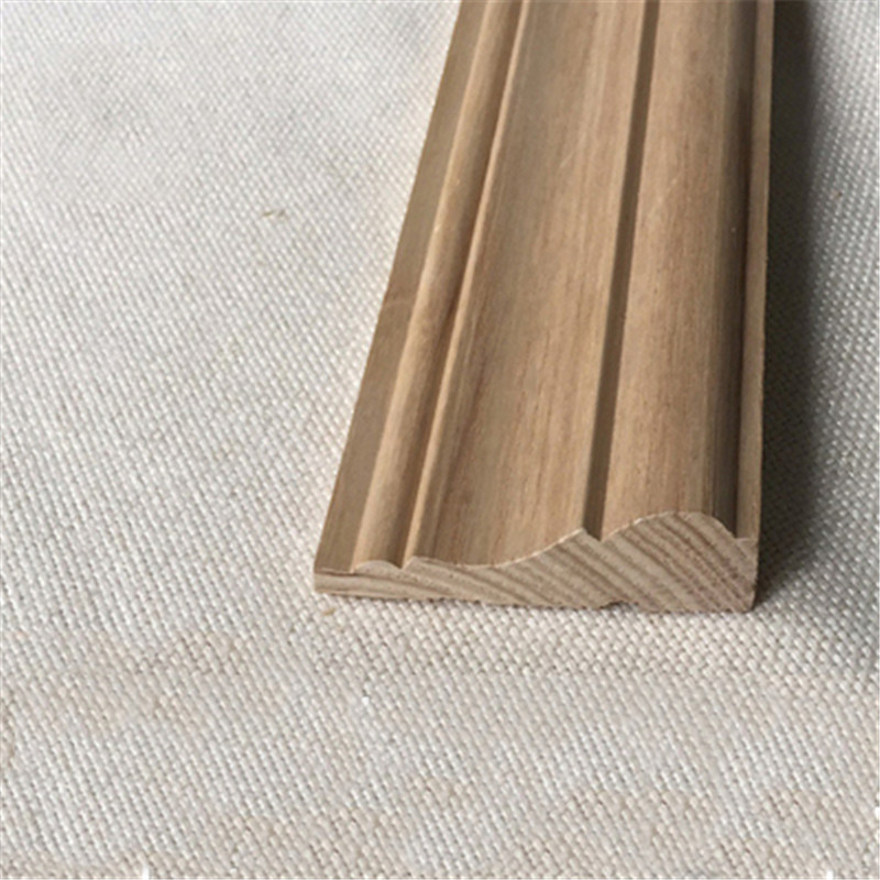 厂家直销木质装饰腰线实木踢脚线木质门套线电视造型相框线条