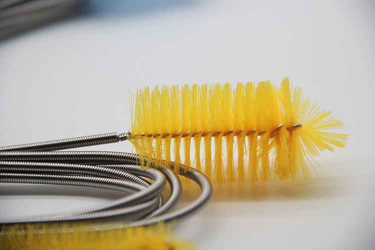 水族尼龙丝毛刷定做水管进出口刷弹簧刷鱼缸管道清洁刷弹簧刷定制