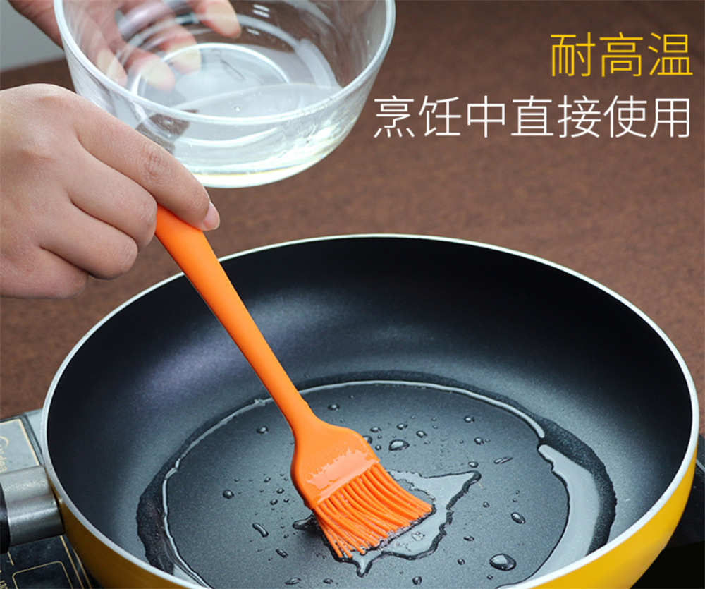 欧式烘焙硅胶刷 耐高温烘焙烧烤刷 硅胶油扫子 蛋糕奶油烧烤毛刷