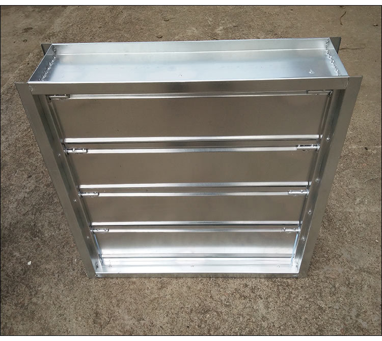 方形风管止回阀304镀锌板气动调节阀 防止回风逆流单向电动止回阀