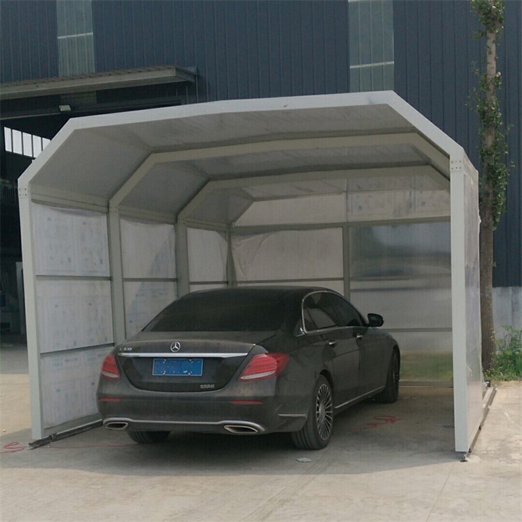 定做汽车遮阳篷大型仓库推拉帐篷伸缩雨棚移动伸缩车库折叠车棚