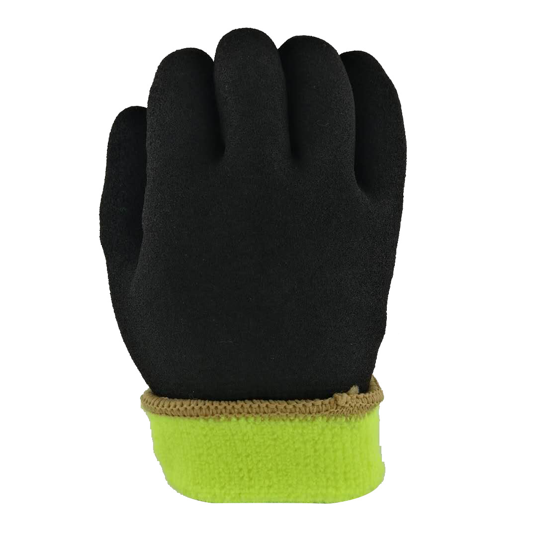 工厂批发价10针涤纶15针毛圈丁腈磨砂全浸保暖耐磨防滑冬季手套