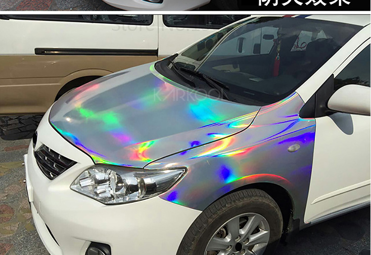 镭射膜 汽车车身贴 pvc改色贴纸啶制 颜色diy设计 手机电脑通用