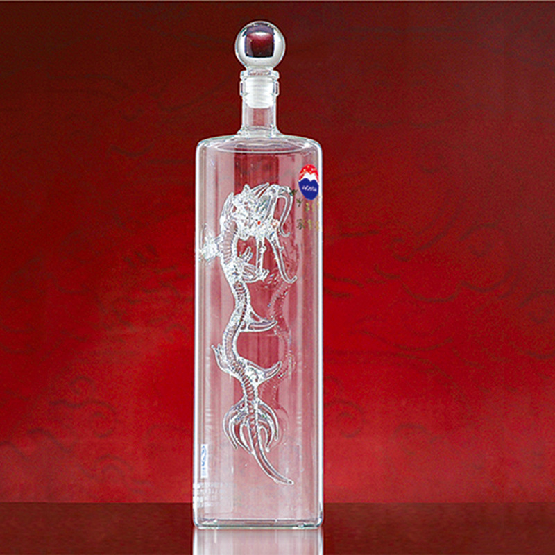 龙形泡酒瓶 玻璃工艺酒瓶 龙形酒瓶 泡酒瓶 十二生肖瓶 支持定制