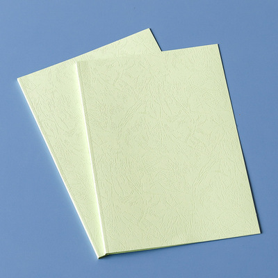 a4浅绿纸质封套热熔封皮纸质可打印封面装订机胶装a4封皮