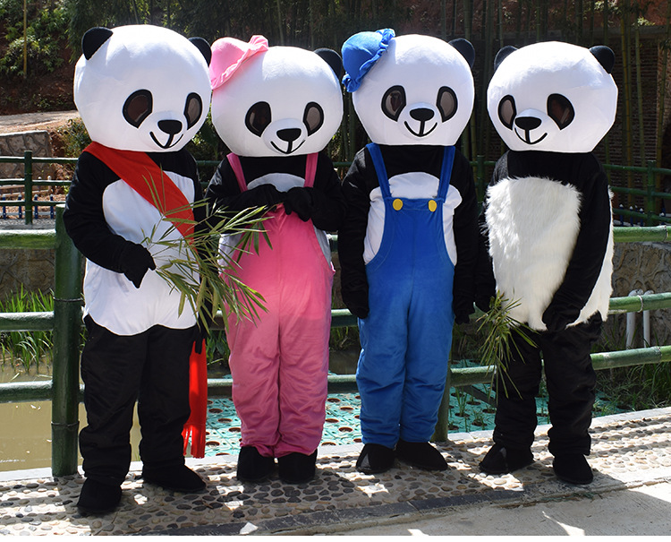 熊猫卡通人偶服装功夫熊猫公仔服熊猫玩偶道具服动漫人偶服装