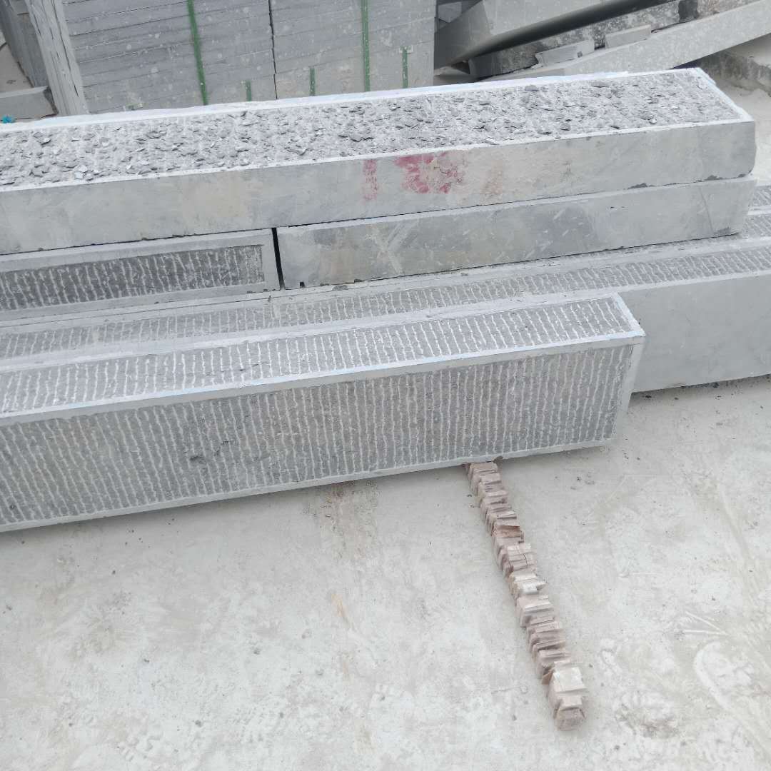 批发广场庭院仿古做旧踏步石 公园錾道台阶石 火烧青石板材