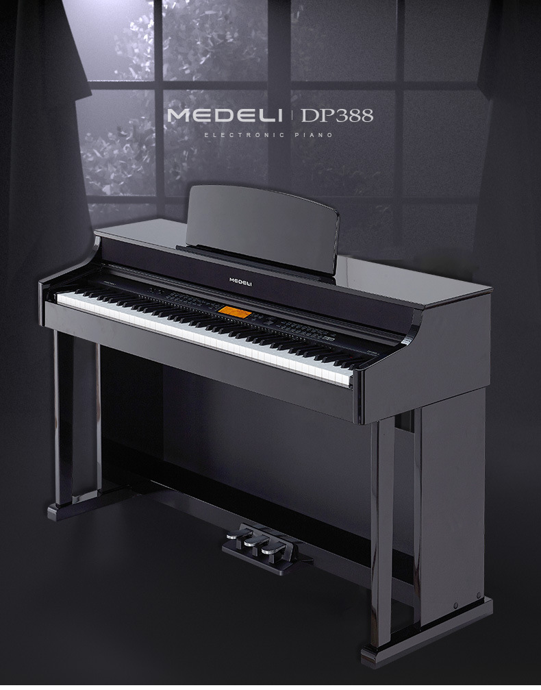 medeli美得理dp320/369s/388专业智能数码重锤88键电钢琴