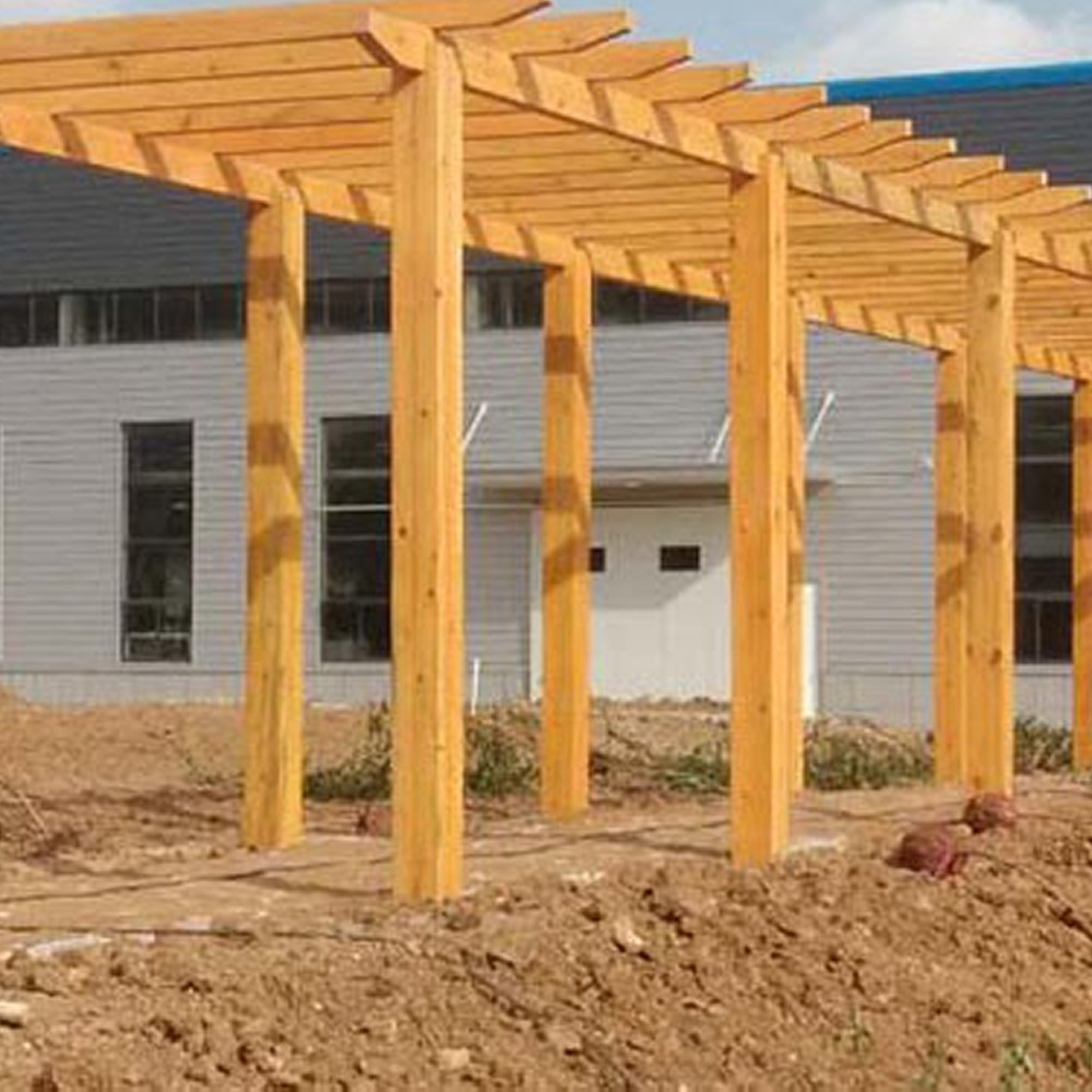 定制花架木质花架户外花架防腐木花乘凉休息花架学校建筑园林花架