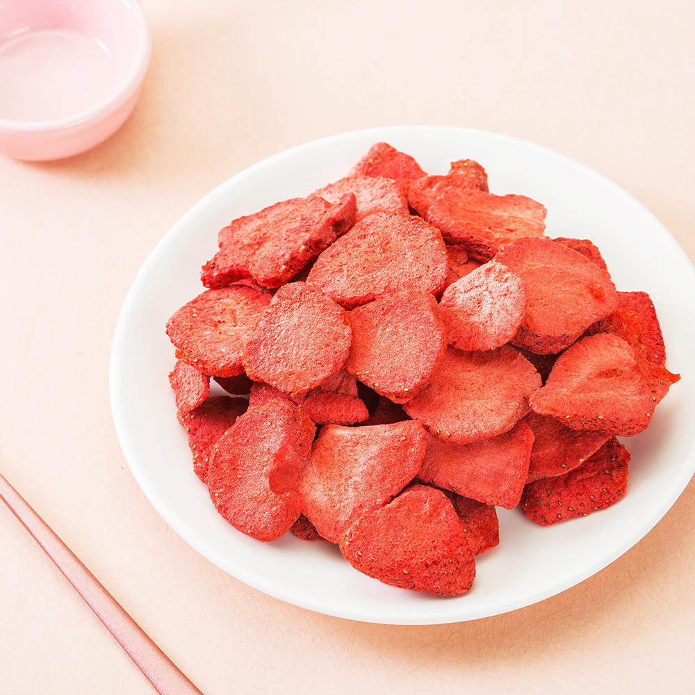 新美香冻干草莓片500g雪花酥糕点配料零食草莓干烘焙原料预售