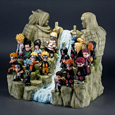 火影忍者手办终末之谷树脂场景模型摆件日本动漫佐助鸣人公仔包邮