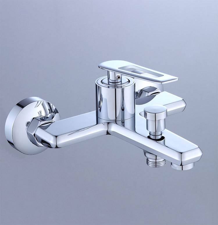 派瑞芙铜体防冻淋浴三联混水阀浴缸花洒水龙头暗装花洒淋浴龙头