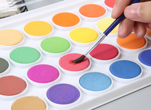 迪文36色固体水彩颜料初学者绘画水彩颜料 厂家