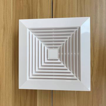 abs方形散流器空调出风口吸顶吊顶新风口天花板管道排风口通风罩