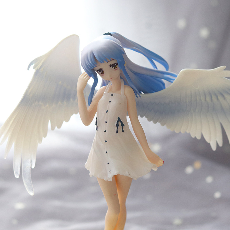 厂家直销烘焙蛋糕摆件 新款白裙翅膀天使美少女蛋糕装饰摆件公仔