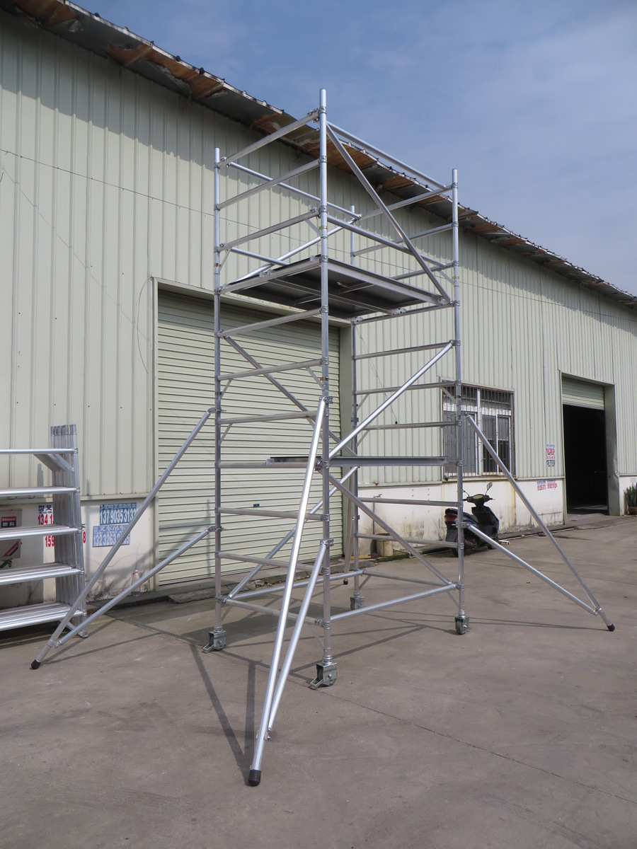 1米双宽直爬式铝合金快装脚手架 北京铝合金脚手架