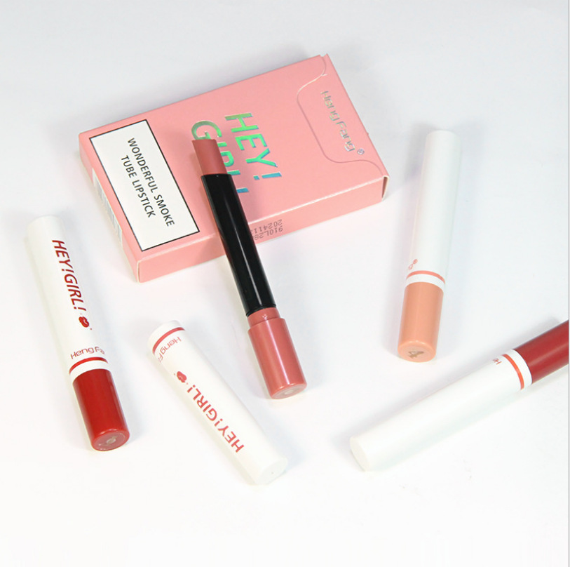 恒芳炫彩小烟管口红4支装小红书网红款丝绒哑光小仙女学生 9103
