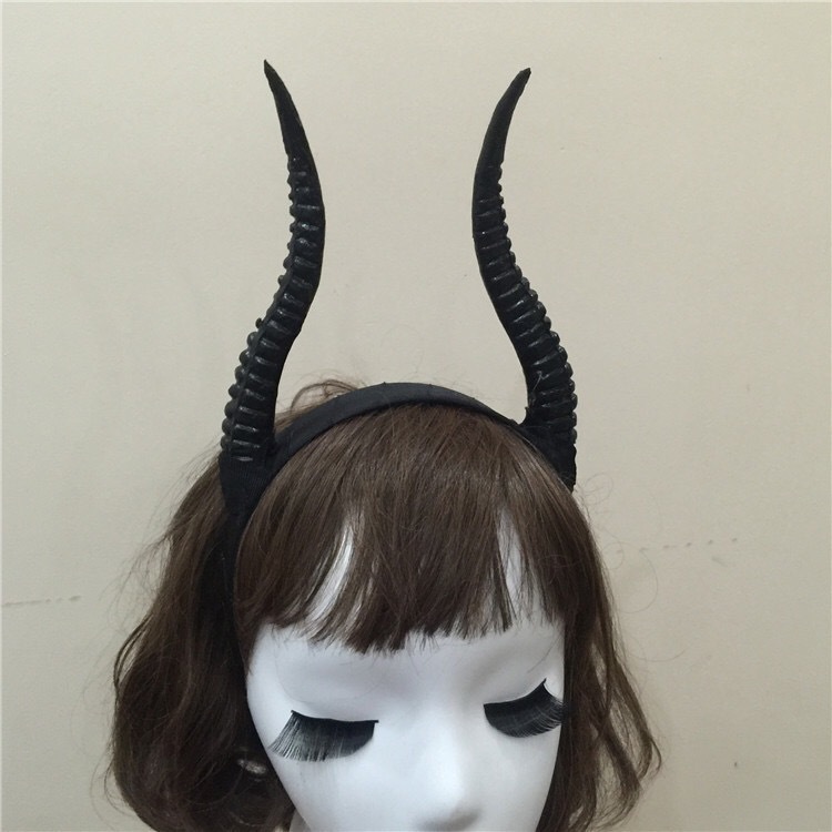 派对装饰小羚羊角头箍 节日用品头饰发夹牛角 diy拍摄恶搞发箍