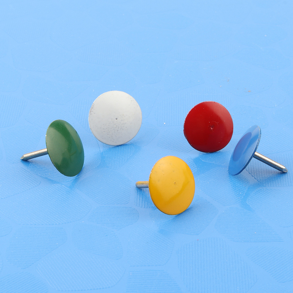 【厂家直销】彩色绘画图钉 金属包塑图钉 大量现货供应