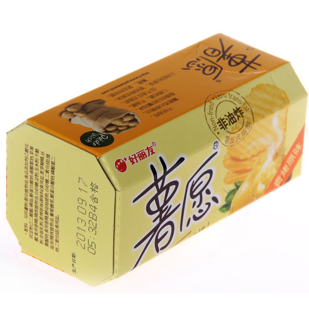 好丽友小盒薯愿48g薯片原味/红酒牛排味整箱20盒办公室休闲零食