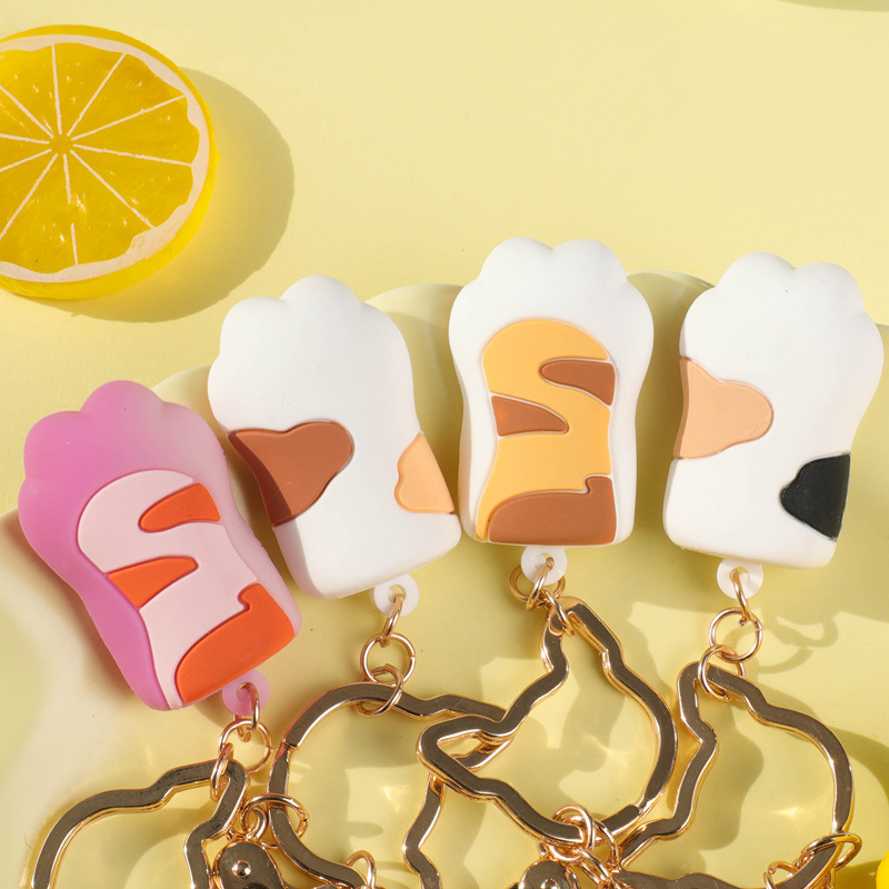 猫爪钥匙扣盲盒动漫周边发光萌宠物橘猫黑猫系列扭蛋限量潮玩手办