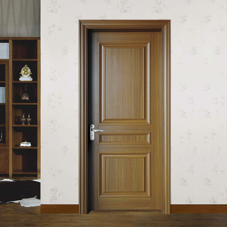 佛山厂家热销经典高档缅甸柚木复合实木门现代简约家装室内木门
