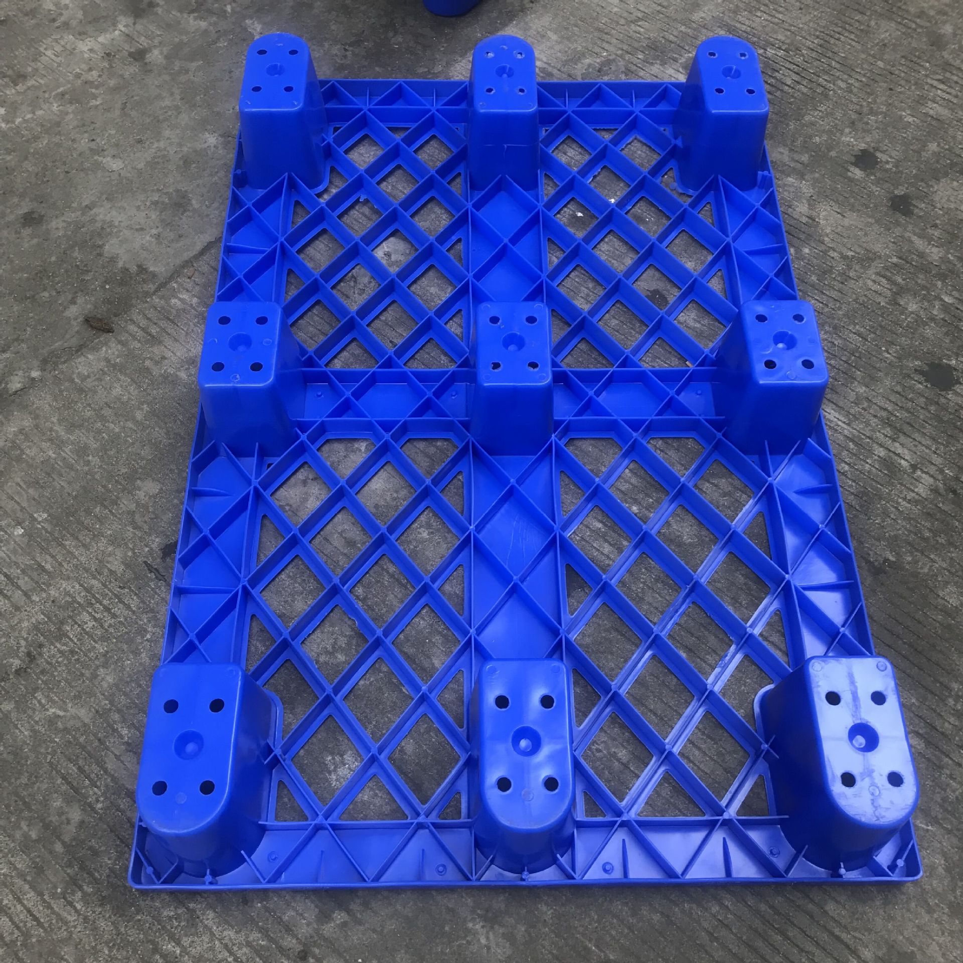 820*610*145瓷砖胶托盘 瓷砖厂防潮卡板 蓝色瓷砖塑料地台板