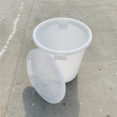 广东100升大白桶 大容量塑料水桶储水桶环保带盖铁耳直销