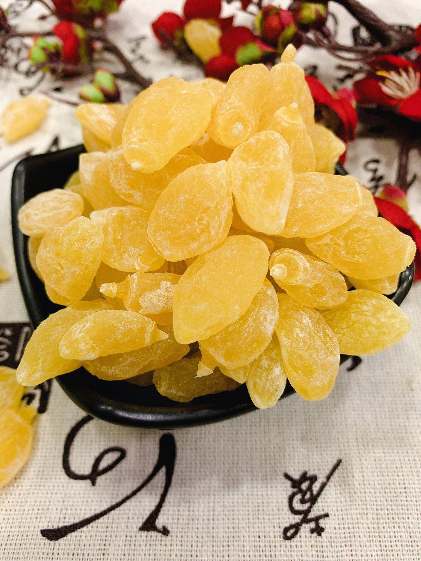 黄色瓜子梅花果茶 无核梅肉酸梅角果脯蜜饯休闲零食批发 槟榔梅