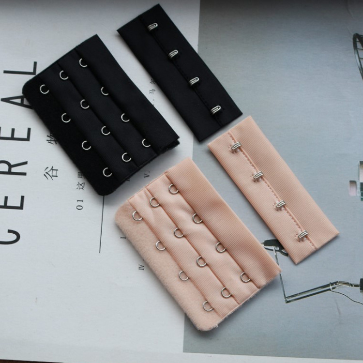 不锈钢文胸背扣三排四扣四排扣对扣内衣背扣厂销批发背扣文胸搭扣