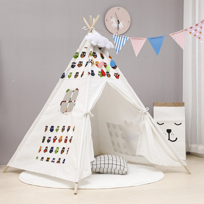 Teepee Tent for Children Boys and Girls Indoor Game House Small House Princess Castle Outdoor Picnic Outing Tent