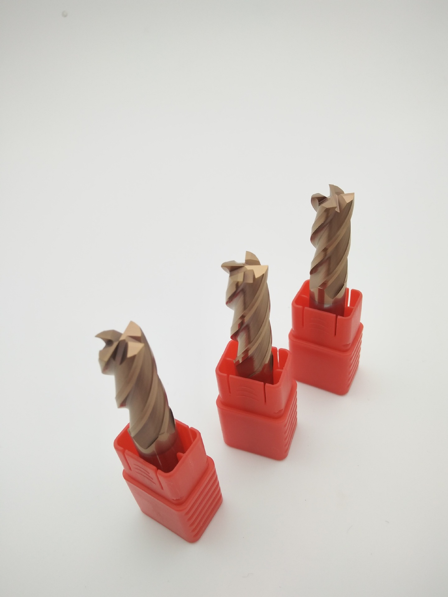 厂家直销钨钢平刀铣刀hrc55度整体硬质合金铣刀1-20mm古铜色涂层