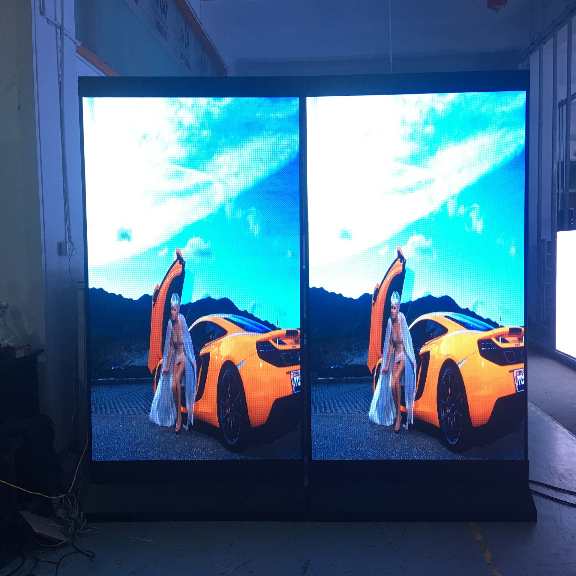 落地式广告机一件定制室内高清led广告机led显示屏led室内镜子屏