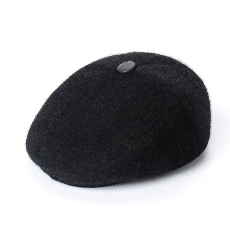 Dad Advance Hats Cold Protection Fleece Thickened Beret Winter Men's Middle-Aged and Elderly Mink-like Warm Earflaps Cap