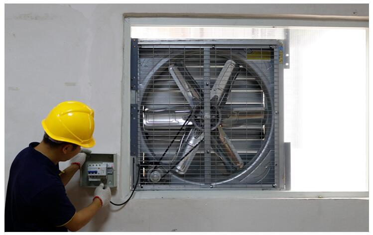 厂家供应负压风机工业排风扇推拉式风机通风降温重锤式负压风机