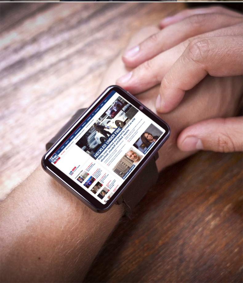 外贸大屏幕智能手表4g全网通成年人男女可插卡吃鸡王者dm100