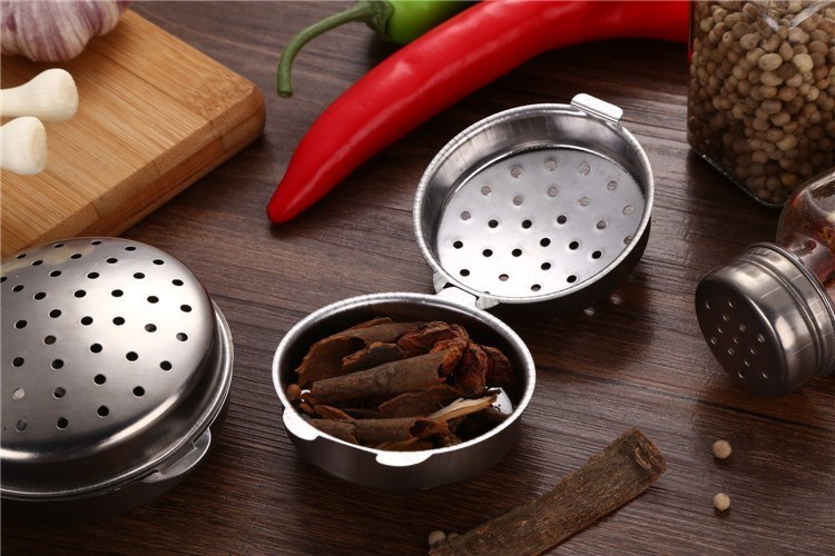 跨境煮茶煮肉炖肉料包不锈钢球卤料球煲汤味宝炖料盒袋泡茶调料球