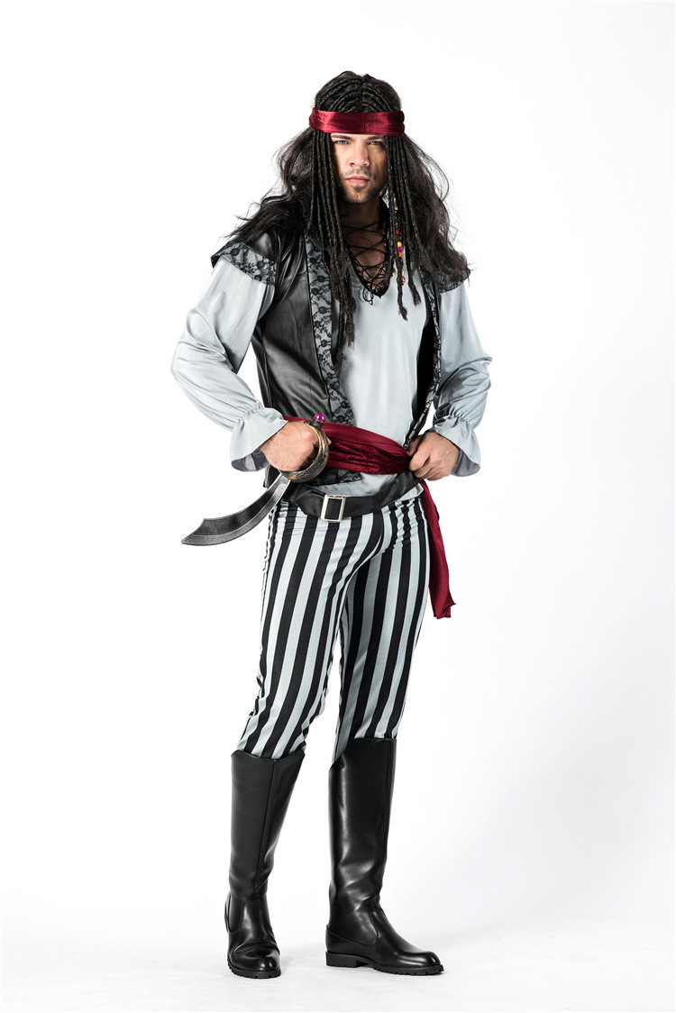 加勒比海盗服装成人男女海盗服装 cos游戏 万圣节cos骑士服装批发