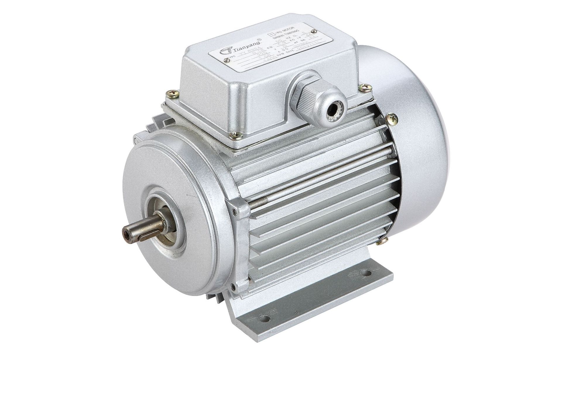 供应yy系列单相电容运转异步电动机铝壳电机天洋马达tianyang电机