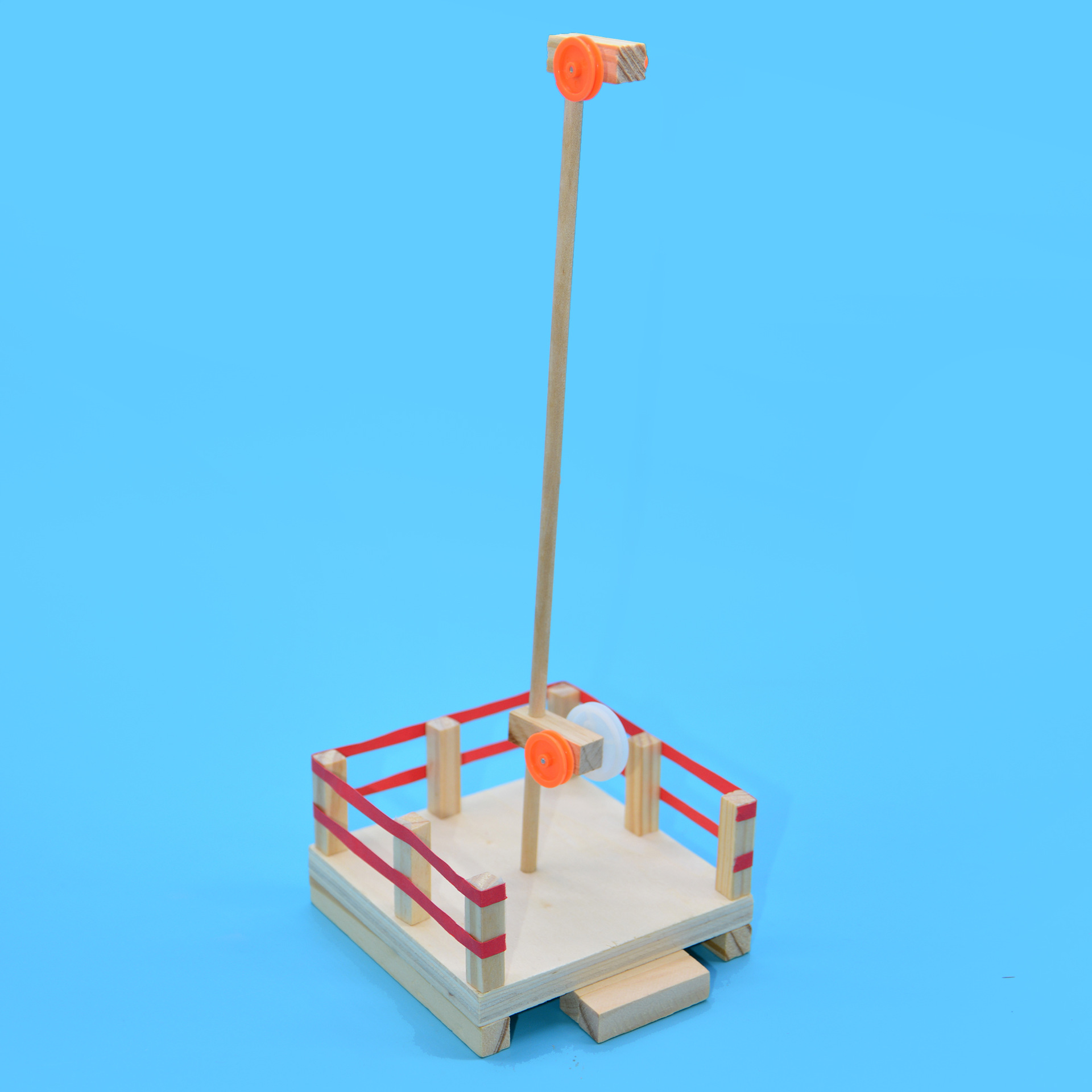 国旗升降台 科学实验科技小制作手工diy材料包中小学科学玩具益智