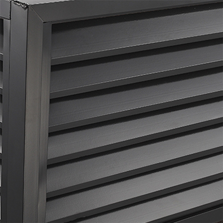 铝合金空调外机罩工程批发美化改造防雨百叶室外防护空调罩