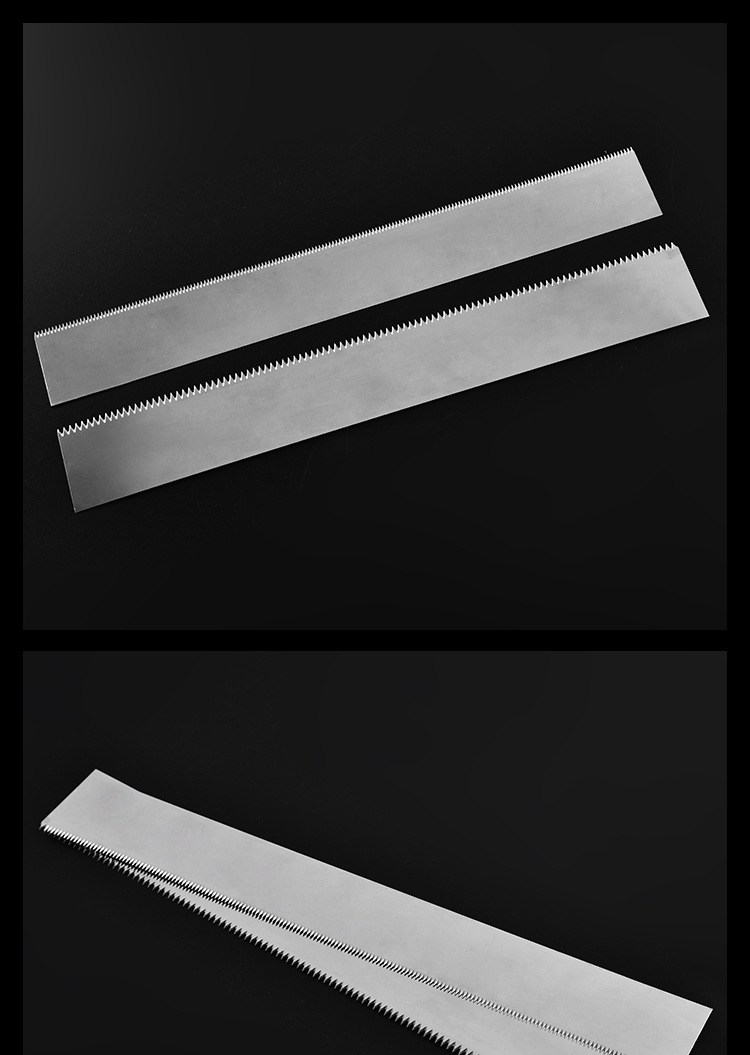 支持厂家定做不锈钢保鲜膜切割刀片包装袋锯齿刀片封口机齿形刀片