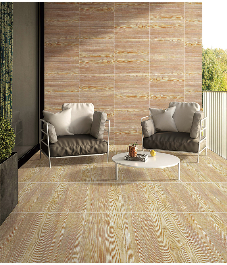 户外木纹砖300x600仿实木地板砖简约现代卫生间阳台露台防滑地砖