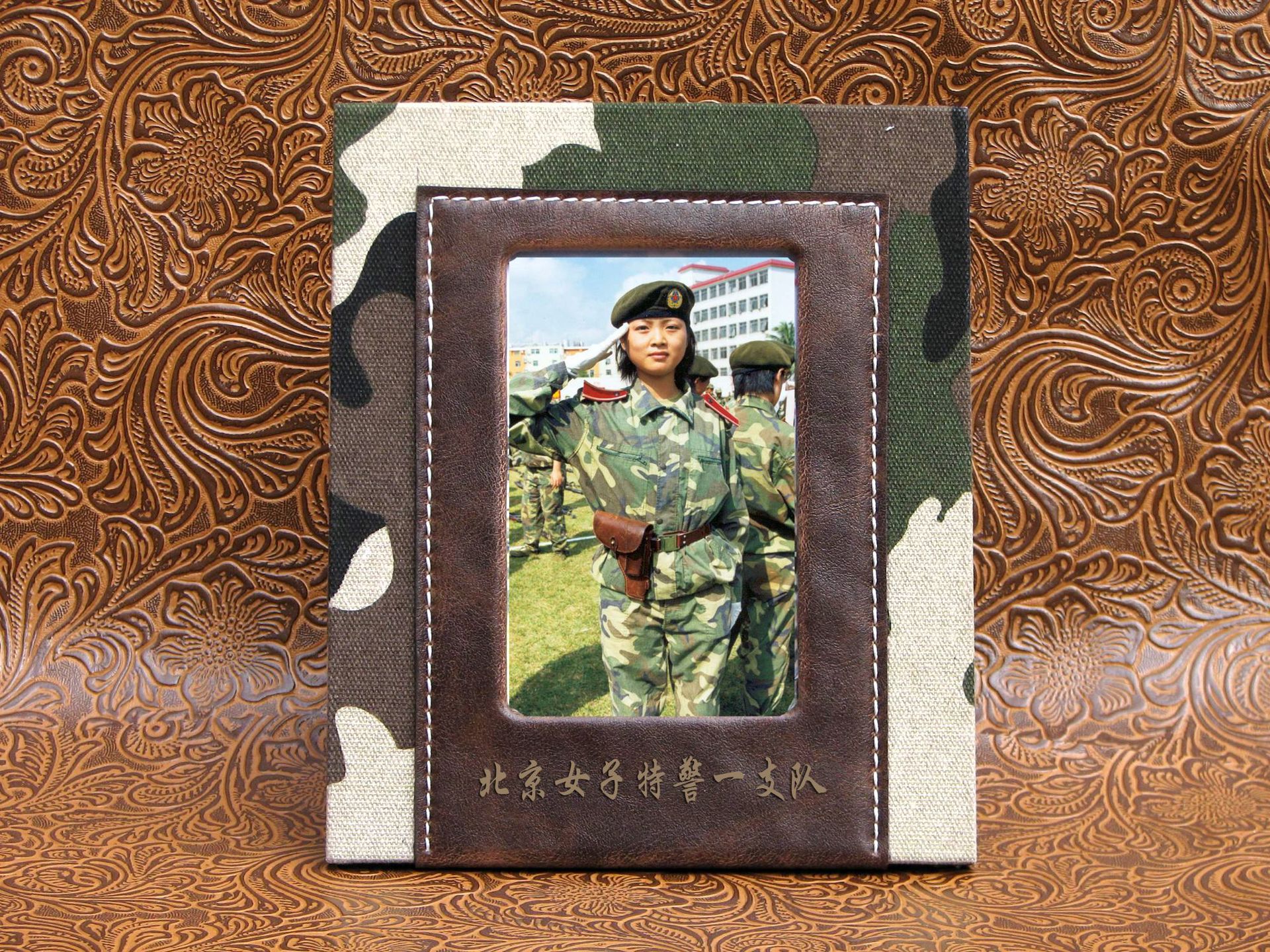 2020军队迷彩服相框部队战友士兵照片留影相架摆台创意定制礼品